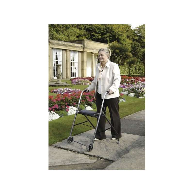 Déambulateur Rollator 2 roues - Appareil de marche - Réhabilitation - Rééducation - Kinésithérapie