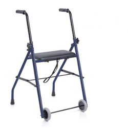 Déambulateur Rollator 2 roues - Appareil de marche - Réhabilitation - Rééducation - Kinésithérapie