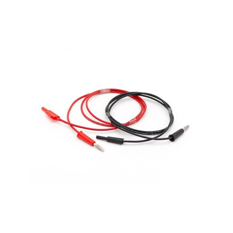 Câble rouge mâle Ø2 mm / mâle Ø4 mm pour Galva Ionoderm - Accessoires pour ionisation - Rééducation - Kinésithérapie - LEM