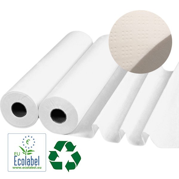 Draps d’examen gaufrés Écolabel - Kinova Pro 100% recyclés - Hygiène et protections médicales - Rééducation - Kinésithérapie