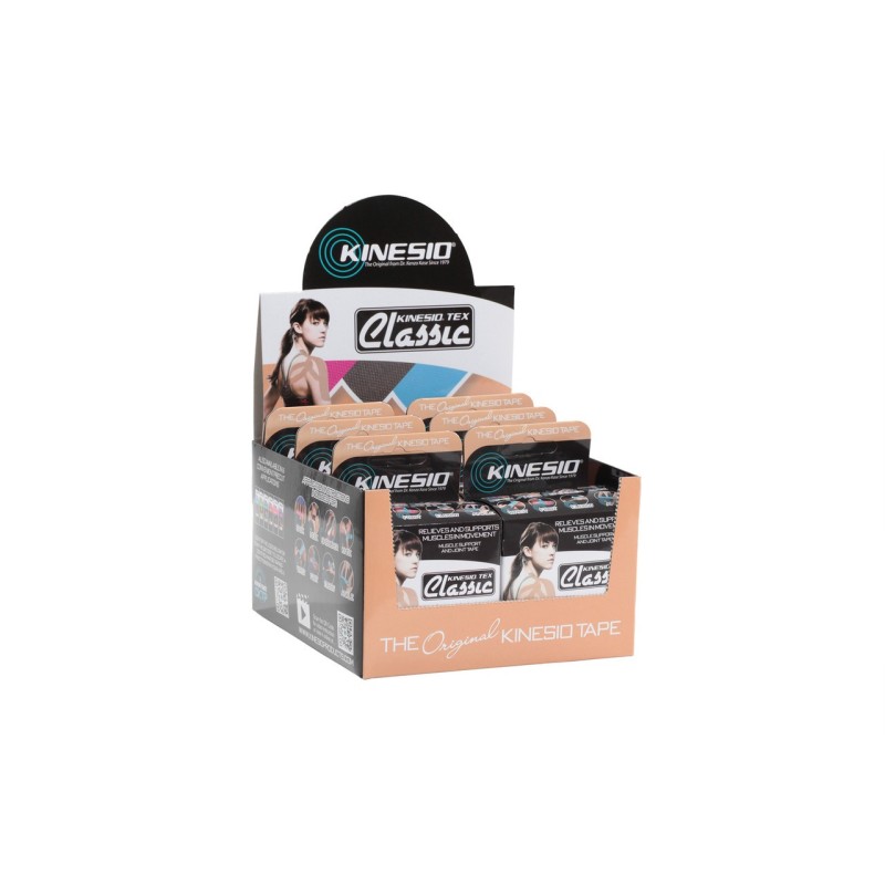 6 bandes de Kinesio Tex Classic  4 m - Rouleaux de taping - Bandes de kinésiologie - Rééducation - Kinésithérapie - KINESIO