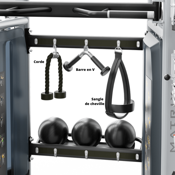 Kit de poignées Matrix Versa Functional Trainer - Accessoire de musculation - Fitness et réathlétisation - Rééducation - Kiné