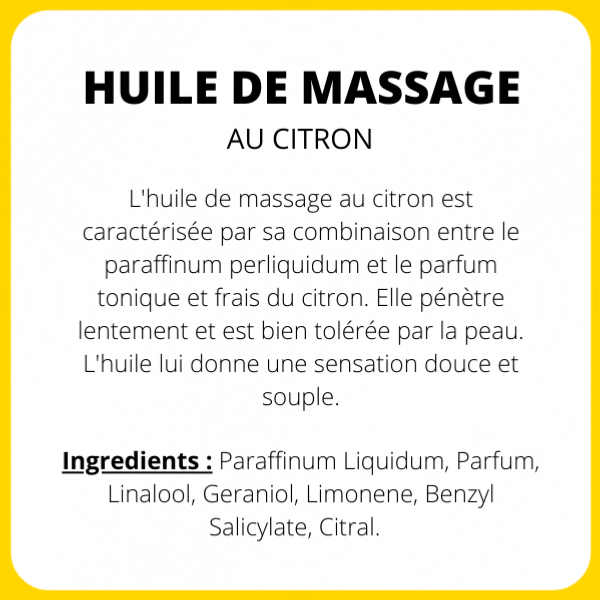 Huile de massage Citron - 1 L