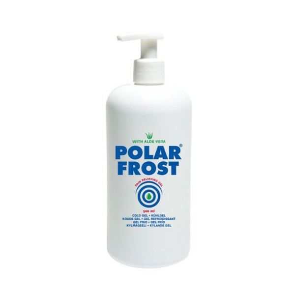Gel Polar Frost 500 ml avec pompe - Gel de massage froid - Cryothérapie - Kinesio taping - Rééducation - Kinésithérapie