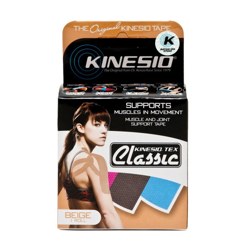 Kinesio Taping Tex Classic 4 m - Rouleau de tape de rééducation - Bandes de kinésiologie - Kinésithérapie - KINESIO