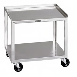 Guéridon Stainless Inox - 2 tablettes