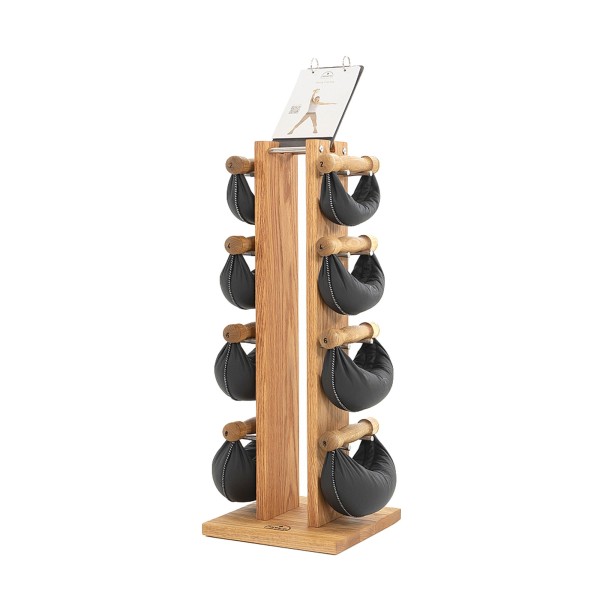 Jeu d'haltères en cuir SwingBell avec support - entraînement balistique - Gym lestées et poids - Rééducation - Kiné - NOHRD