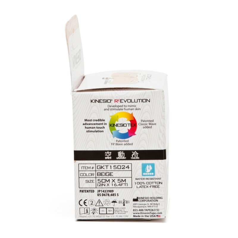 Kinesio Taping  Tex Gold FP 5 m beige - Rouleau de tape de rééducation - Kinésithérapie