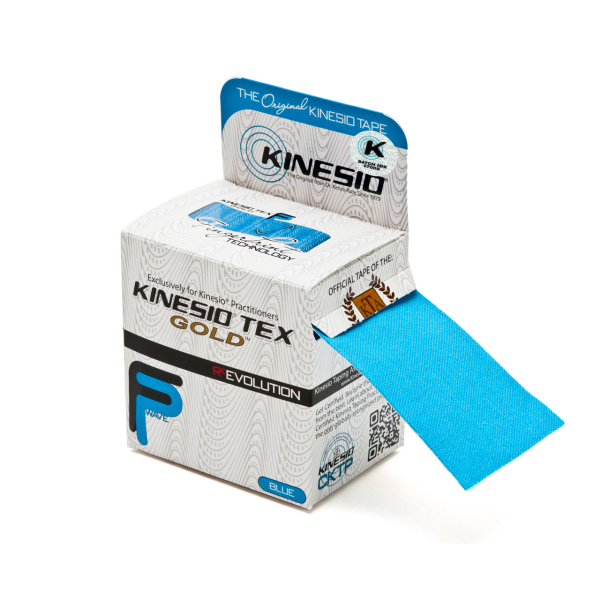 Kinesio Taping  Tex Gold FP 5 m bleu - Rouleau de tape de rééducation - Kinésithérapie