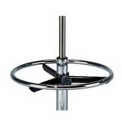 Repose-pieds chrome réglable