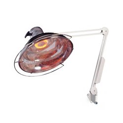 Lampe Infrarouge IRP 400 W - avec platine murale - Lampe chauffante thermothérapie - Rééducation - Kiné - VERRE & QUARTZ