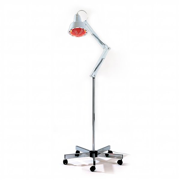 Lampe Infrarouge IR 250 - sur pied roulant - Lampe chauffante thermothérapie - Rééducation - Kinésithérapie