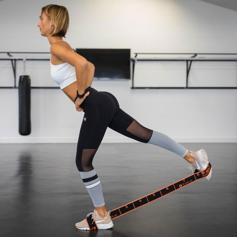 Bandes élastiques Multi Elastiband noire 30 kg - SVELTUS - Gym et proprioception