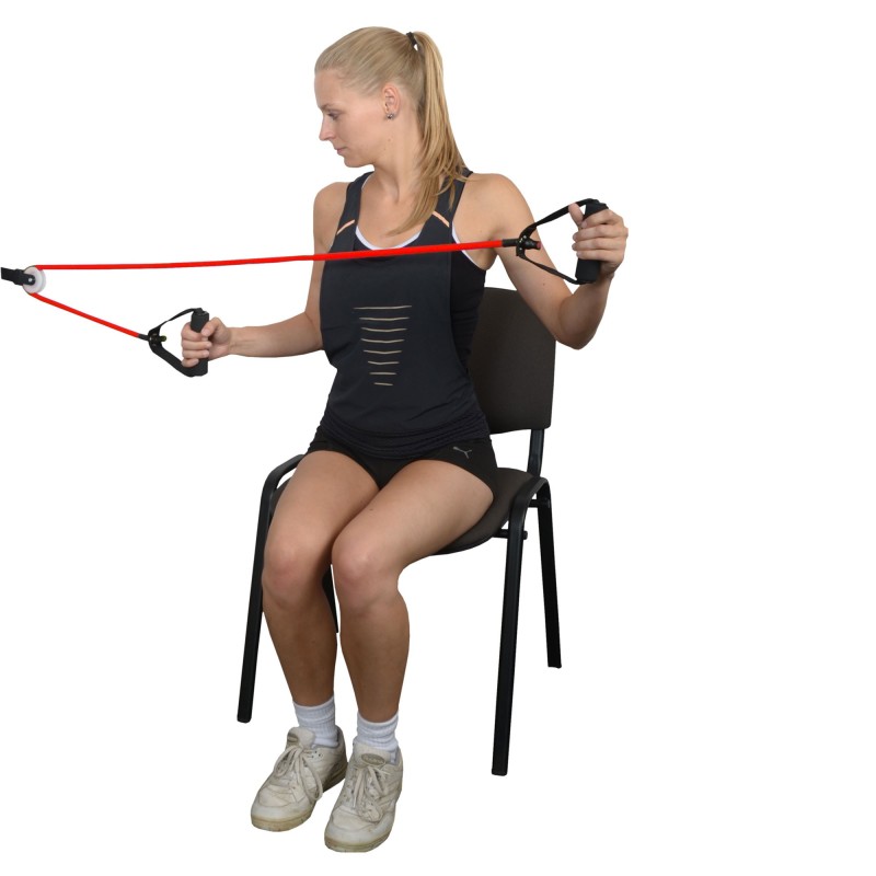 Poulie tubing d’épaule moyen - Accessoires de pouliethérapie - Rééducation - MOVES