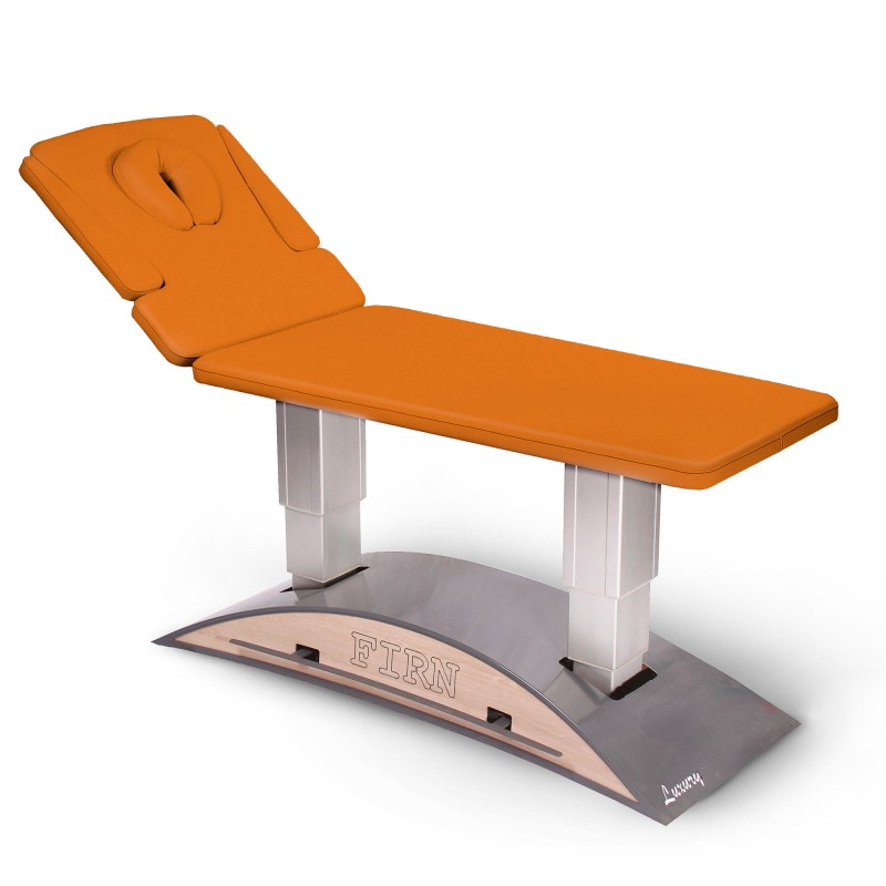 Table de massage électrique 2 plans kinésithérapie pro - haut de gamme -  orange