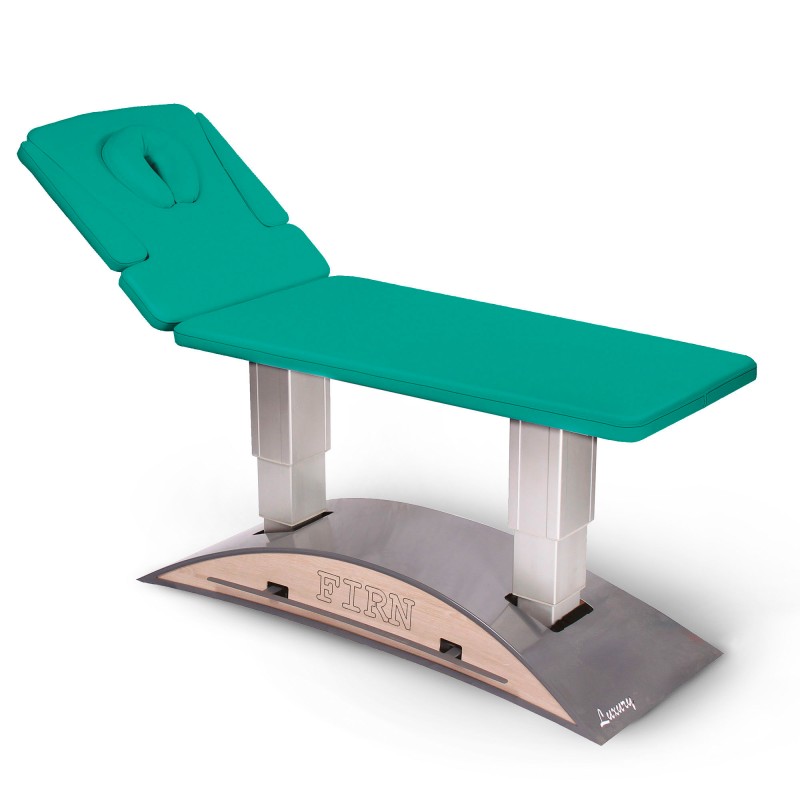 Table de massage électrique 2 plans kinésithérapie pro - haut de gamme - vert émeraude