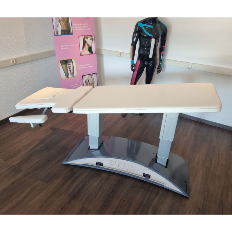 Table de massage électrique 2 plans kinésithérapie verin à gaz