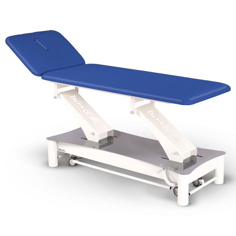 Table de massage électrique 2 plans kinésithérapie bleu roi