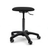 Tabouret sur roulettes - piètement ABS noir - Rééducation - Kinésithérapie - FIRN