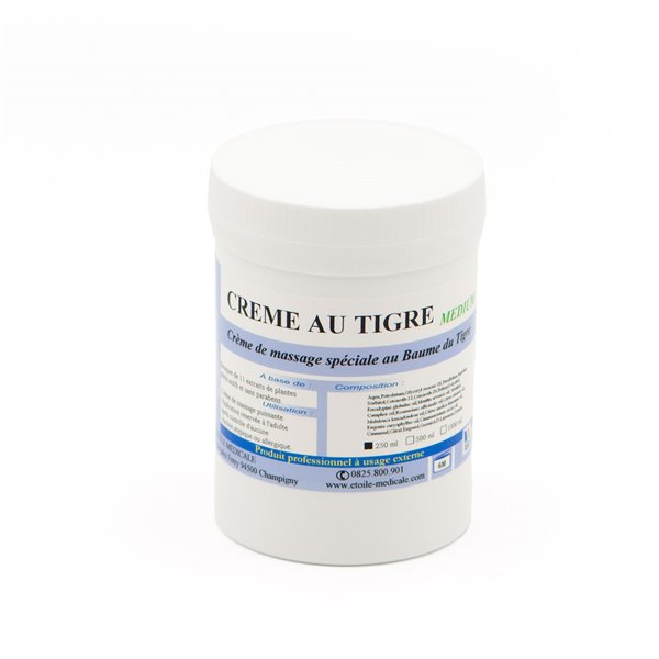 Crème du Tigre - 250 ml - Crème de massage décontracturante - Rééducation - Kinésithérapie - ETOILE MEDICALE