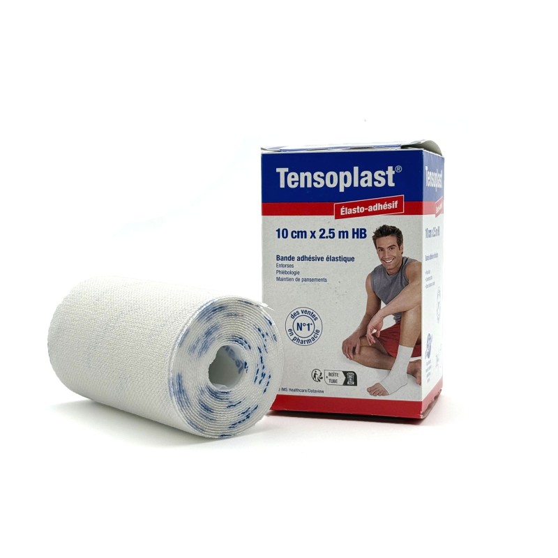 Bande adhesive élastique - Tensoplast HB - 10 cm x 2,5 m HB