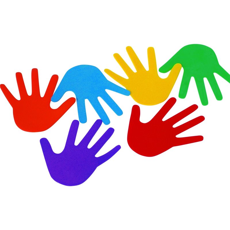 Marquage au sol - Jeu de 6 mains