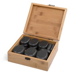 Coffret de pierres chaudes - 18 pièces