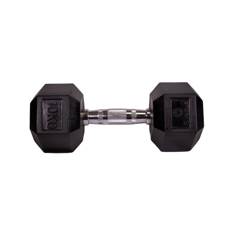 Haltère hexagonale - Réathlétisation - Fitness - Kinésithérapie - Gym lestée - 10 kg