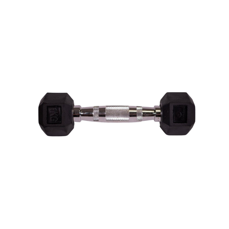 Haltère hexagonale - Réathlétisation - Fitness - Kinésithérapie - Gym lestée - 1 kg