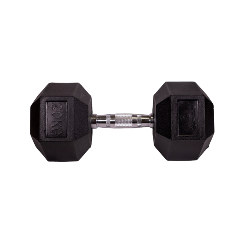 Haltère hexagonale - Réathlétisation - Fitness - Kinésithérapie - Gym lestée - 20 kg