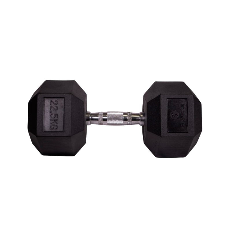 Haltère hexagonale - Réathlétisation - Fitness - Kinésithérapie - Gym lestée - 22,5 kg