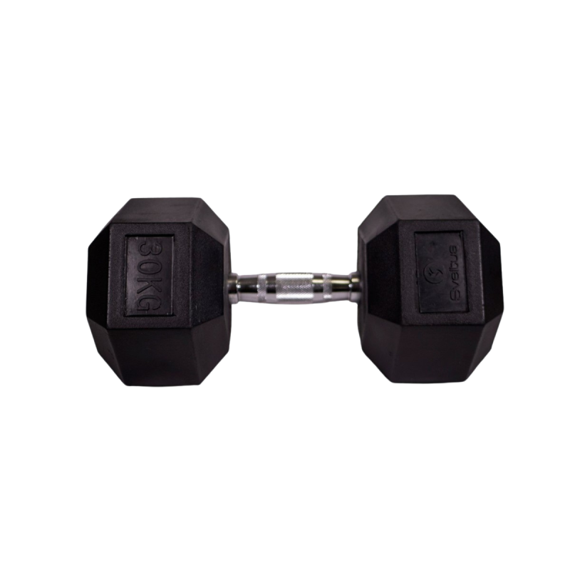 Haltère hexagonale - Réathlétisation - Fitness - Kinésithérapie - Gym lestée - 30 kg