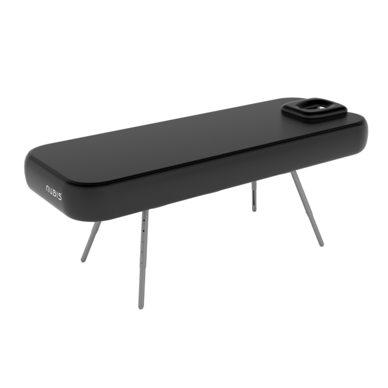 Table de massage ostéopathe gonflable et pliante – Nubis Pro Ostéo 2.0 - noir 65 cm