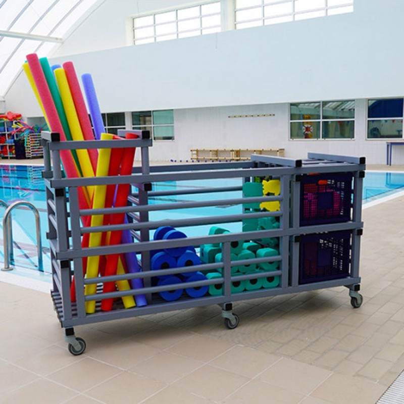 Chariot de rangement multifonction Aquagym pour frites/haltères/ceintures ...