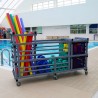 Chariot de rangement multifonction Aquagym pour frites/haltères/ceintures ...