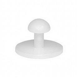 Bouton fixation pour sangle caoutchouc