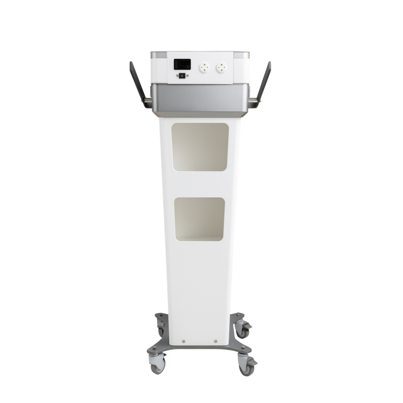 Guéridon sur roulettes - avec rangements - pour appareils de pressothérapie i-Press séries 6 / 10 / 10+ - Mazet Santé