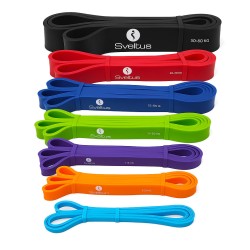 Power Band Pro Sveltus - Bandes élastiques de rééducation  - Gym et proprioception -  Kinésithérapie - Sport - Fitness