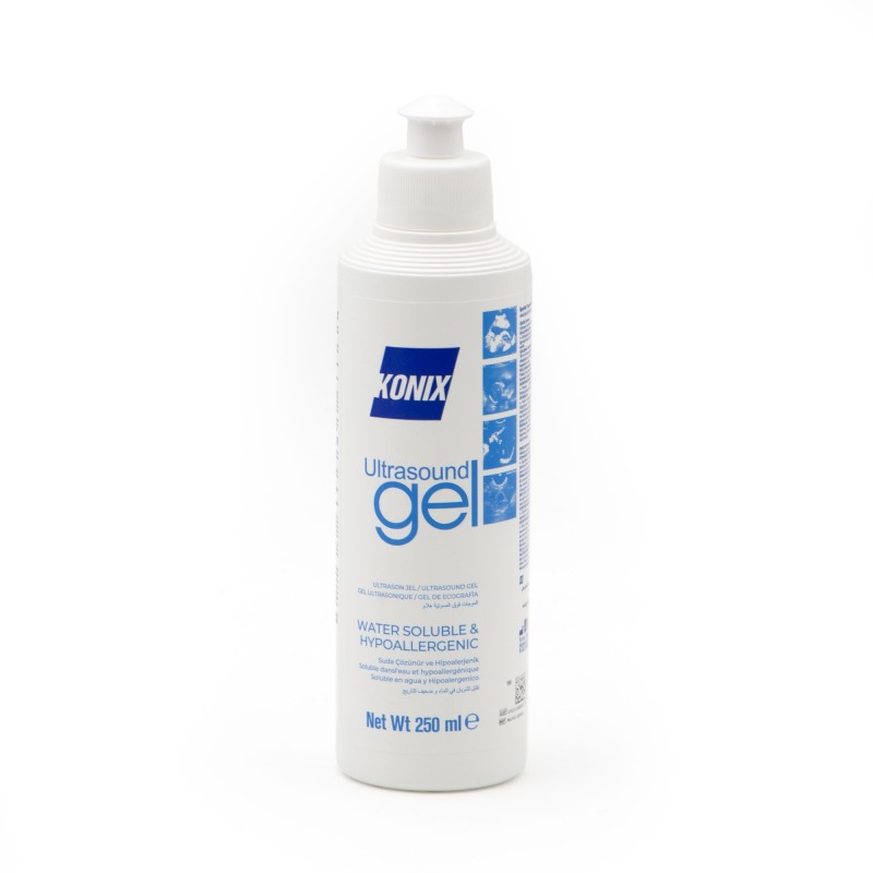 Gel de contact pour ultrasons et électrothérapie - Physiothérapie - Rééducation - Kinésithérapie - Flacon 250 ml