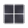 Lot de 4 dalles de sol amortissantes Puzzle 12 mm - 60 x 60 cm