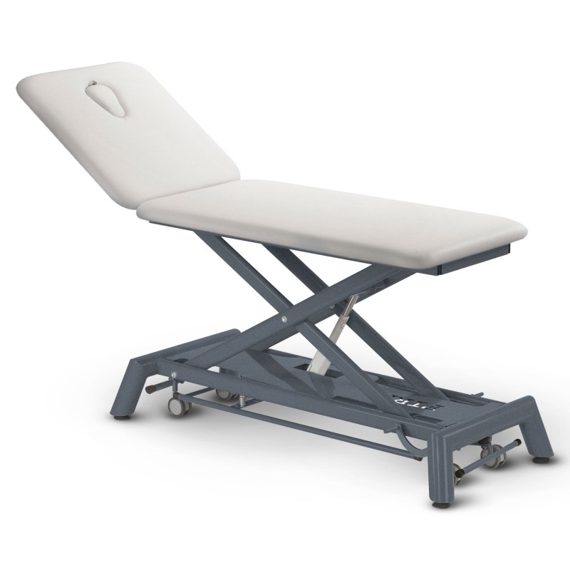 Table de massage électrique 2 plans kinésithérapie - blanc