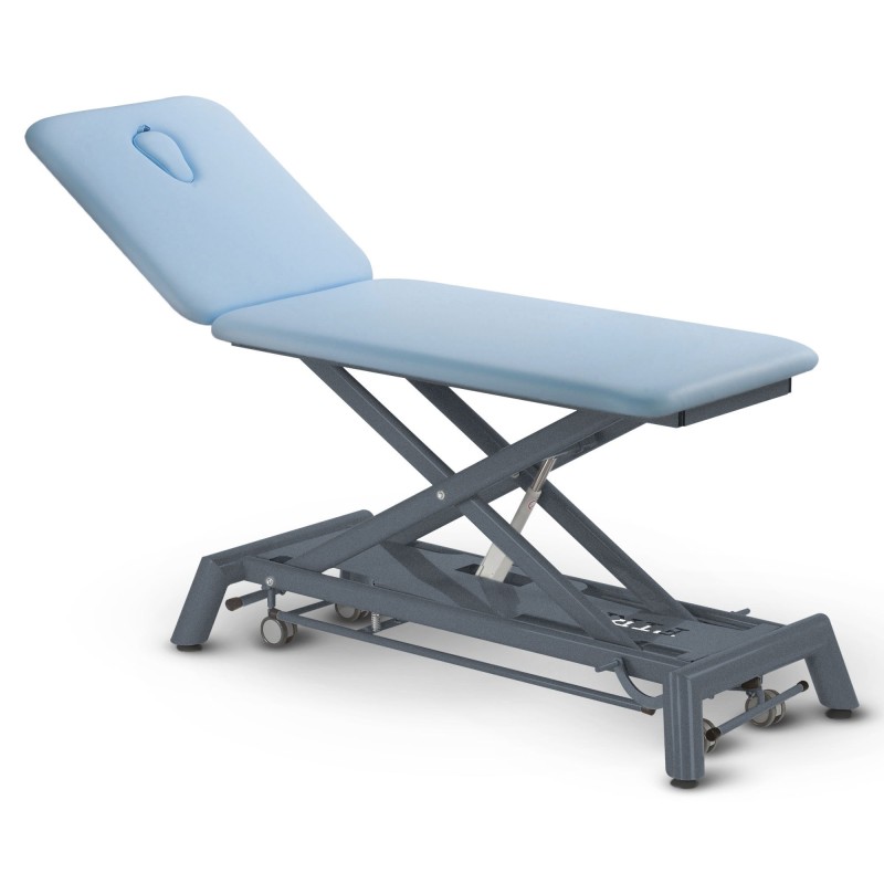 Table de massage électrique 2 plans kinésithérapie - bleu clair azur