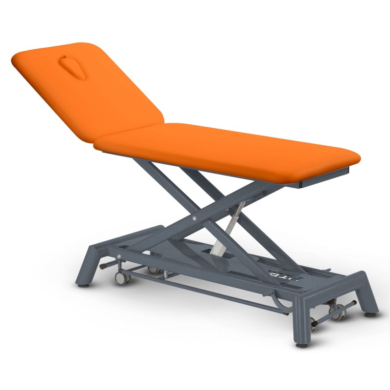Table de massage électrique 2 plans kinésithérapie - orange