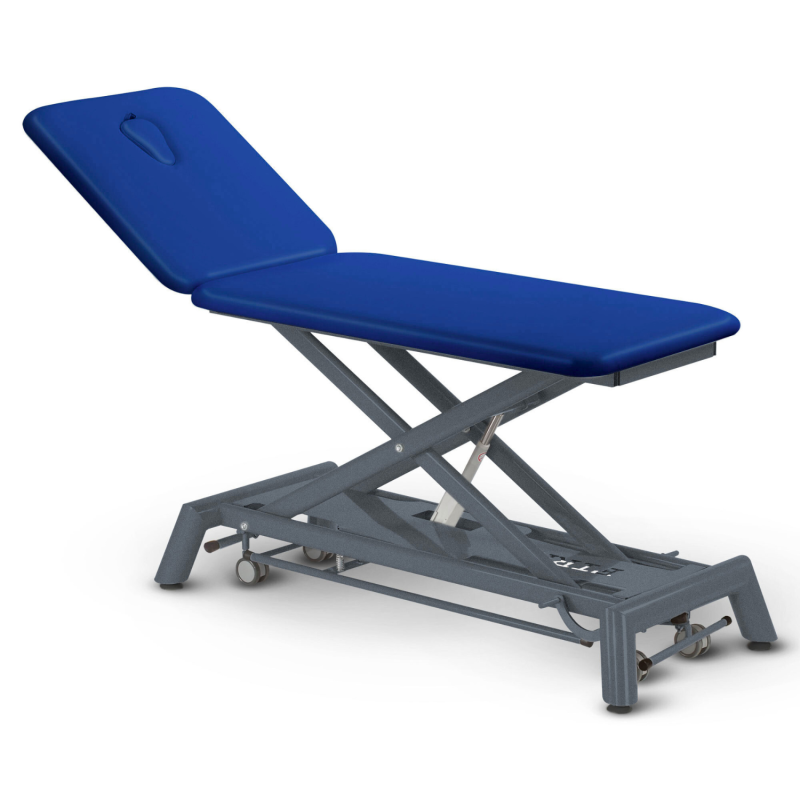 Table de massage électrique 2 plans kinésithérapie - bleu roi
