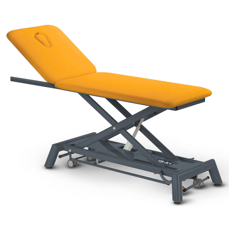 Table de massage électrique 2 plans kinésithérapie proclive - jaune safran
