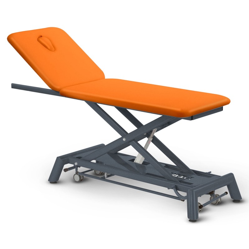 Table de massage électrique 2 plans kinésithérapie proclive - orange