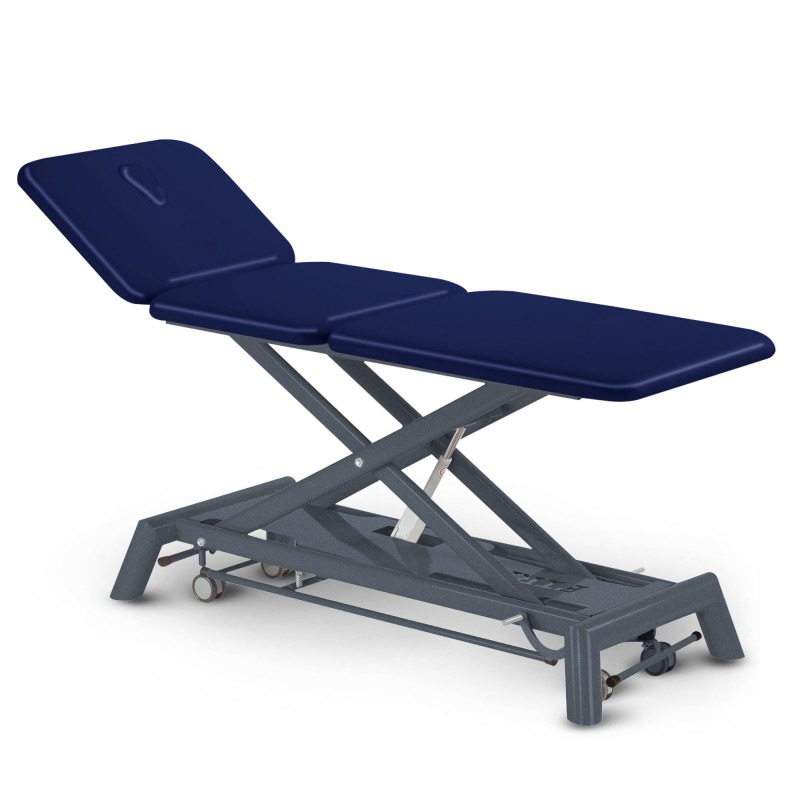 Table de massage électrique 3 plans kinésithérapie - bleu nuit