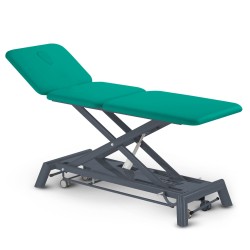 Table de massage électrique 3 plans kinésithérapie - vert émeraude