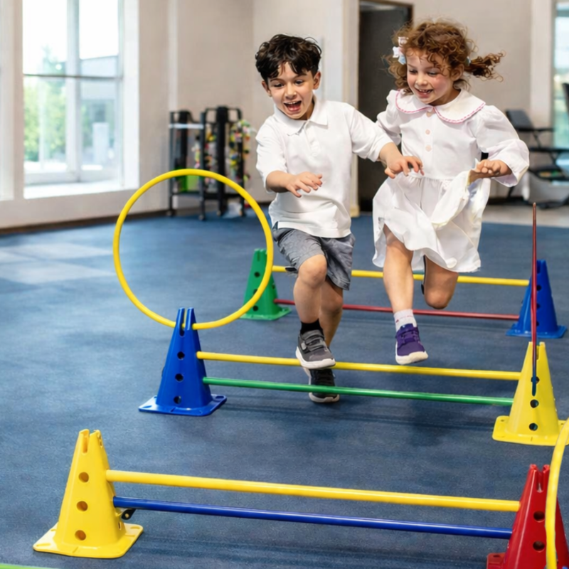 Kit de Motricité - Gym et proprioception - Parcours de motricité et haies - Rééducation - Kinésithérapie