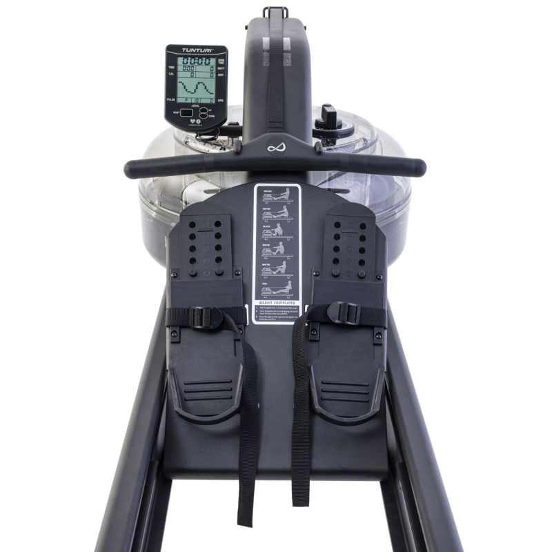 siège rameur Tunturi R30W double rail confort et stabilité mouvement fluide